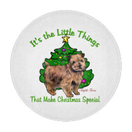 Norfolk Terrier Kerstmis Snijplank