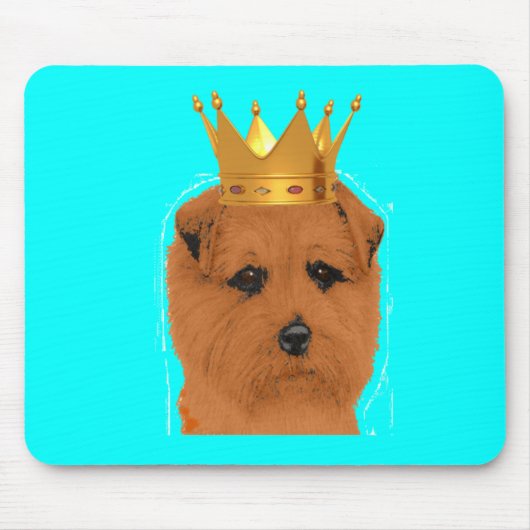 Norfolk Terrier King Mousepad Muismat (Voorkant)