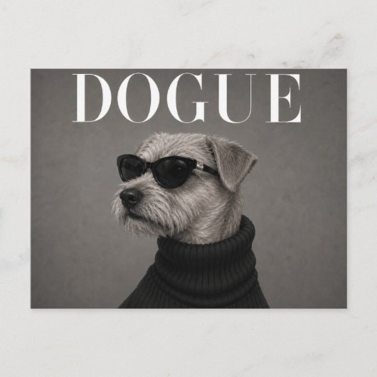 Norfolk Terrier Luxe Mode Honden Briefkaart (Voorkant)