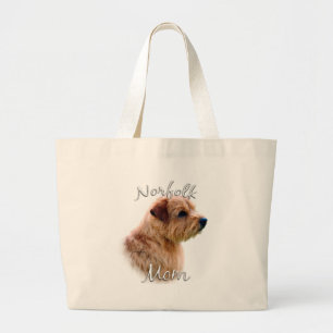 Norfolk Terrier Ma 2 Grote Tote Bag