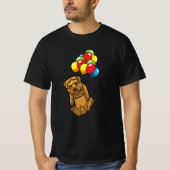 Norfolk Terrier met ballon T-shirt (Voorkant)