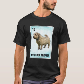 Norfolk Terrier Mexican Dog-kaarten T-shirt