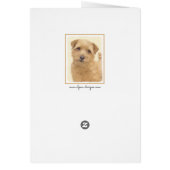 Norfolk Terrier Painting - Original Dog Art (Achterkant)