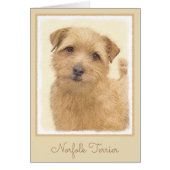 Norfolk Terrier Painting - Original Dog Art (Voorkant)