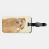 Norfolk Terrier Painting - Original Dog Art Bagagelabel (Achterkant horizontaal)