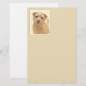 Norfolk Terrier Painting - Original Dog Art Briefpapier (Voorkant / Achterkant)