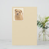 Norfolk Terrier Painting - Original Dog Art Briefpapier (Staand voorkant)