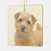 Norfolk Terrier Painting - Original Dog Art Keramisch Ornament (Links)