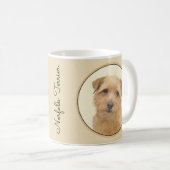Norfolk Terrier Painting - Original Dog Art Koffiemok (Voorkant rechts)
