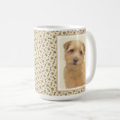 Norfolk Terrier Painting - Original Dog Art Koffiemok (Voorkant rechts)