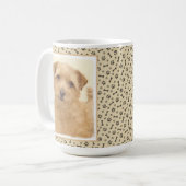 Norfolk Terrier Painting - Original Dog Art Koffiemok (Voorkant links)