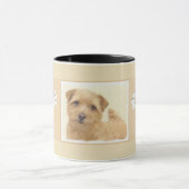 Norfolk Terrier Painting - Original Dog Art Mok (Midden)