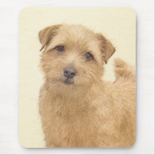 Norfolk Terrier Painting - Original Dog Art Muismat