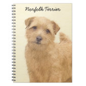 Norfolk Terrier Painting - Original Dog Art Notitieboek (Voorkant)
