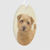 Norfolk Terrier Painting - Original Dog Art Ornament (voorkant)
