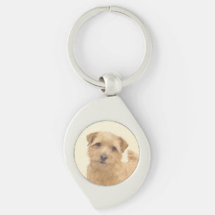 Norfolk Terrier Painting - Original Dog Art Sleutelhanger