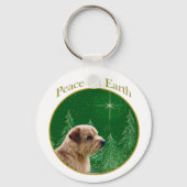 Norfolk Terrier Peace Sleutelhanger (Voorkant)