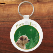 Norfolk Terrier Peace Sleutelhanger (Voorkant)
