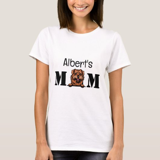 Norfolk Terrier Personalized mama T-shirt (Voorkant)