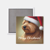 Norfolk Terrier Santa Magnet (Voorkant / Achterkant)