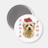Norfolk Terrier Santa Paws Magneet (Voorkant / Achterkant)