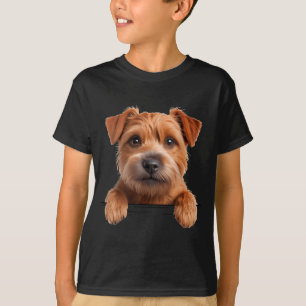 Norfolk terriër schattige grappige hondenliefhebbe t-shirt