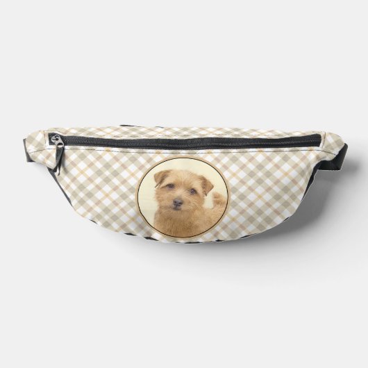 Norfolk Terrier Schilderen Schattigee Originele Pe Heuptasje (Liggend)
