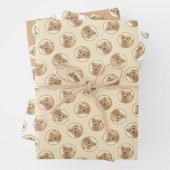 Norfolk Terrier Schilderen Schattigee Originele Pe Inpakpapier Vel (In situ)