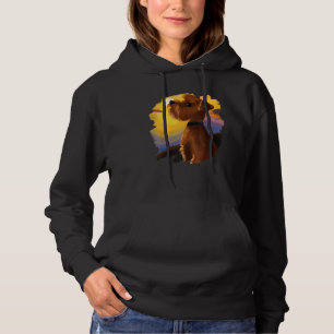 Norfolk Terrier Scottish Dog Sunset Retro Hoodie