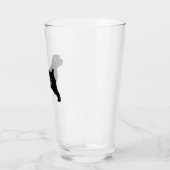 Norfolk Terrier Silhouette gepersonaliseerd Honden Glas (Links)