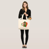 Norfolk Terrier St. Patrick's Day Grote Tote Bag (Voorkant (model))