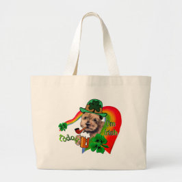 Norfolk Terrier St. Patrick's Day Grote Tote Bag