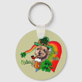 Norfolk Terrier St. Patrick's Day Sleutelhanger