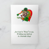 Norfolk Terrier St Patricks Kaart (Binnen)
