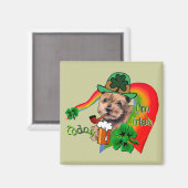 Norfolk Terrier St Patricks Magneet (Voorkant / Achterkant)