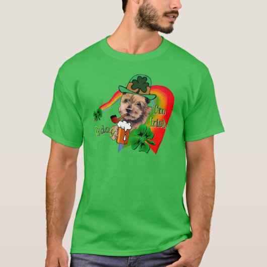 Norfolk Terrier St Patricks T-shirt (Voorkant)