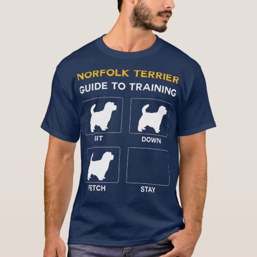 Norfolk Terrier to Training Dog Obedience Dog T-shirt (Voorkant)
