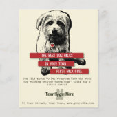 Norfolk Terrier Trendy Dog Walking Flyer (Voorkant)