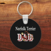 Norfolk Terrier vader Sleutelhanger (Voorkant)