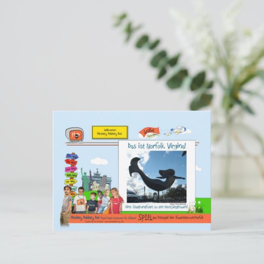 Norfolk, VA Briefkaart (Staand voorkant)