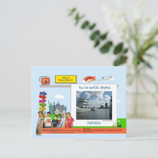 Norfolk, VA Briefkaart (Staand voorkant)