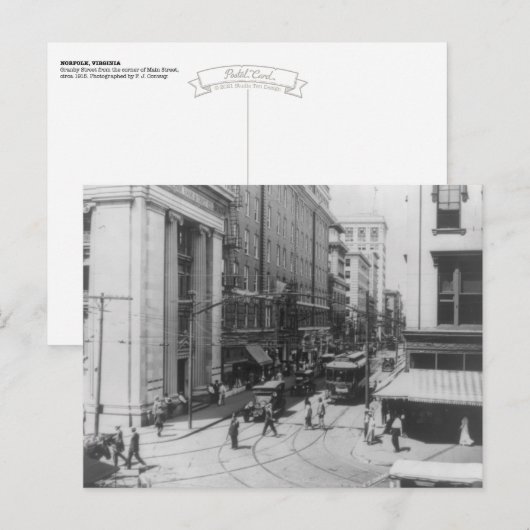  Norfolk, VA Foto: Granby, 1915 Briefkaart (Voorkant / Achterkant)