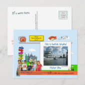 Norfolk, VA! Habor-Uitzicht Briefkaart (Voorkant / Achterkant)