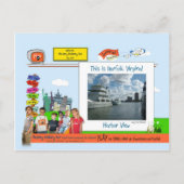 Norfolk, VA! Habor-Uitzicht Briefkaart (Voorkant)