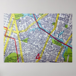 Norfolk, VA  Map Poster