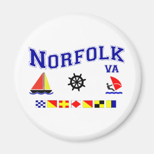 Norfolk VA Signal Flags Magneet