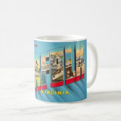Norfolk VA Welkomst Postkaart Mok (Voorkant rechts)