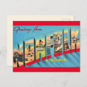 Norfolk VA Wenskaart  Briefkaart (Voorkant / Achterkant)