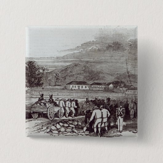 Norfolk Vierkante Button 5,1 Cm (Voorkant)