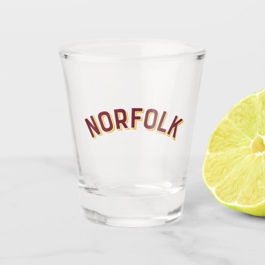 Norfolk, Virginia Arch Shot Glas (Voorkant)